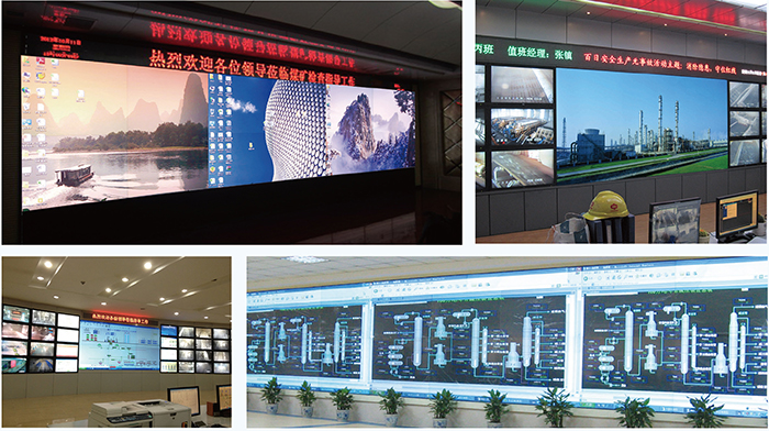 cob小間距l(xiāng)ed屏監(jiān)控室解決方案！