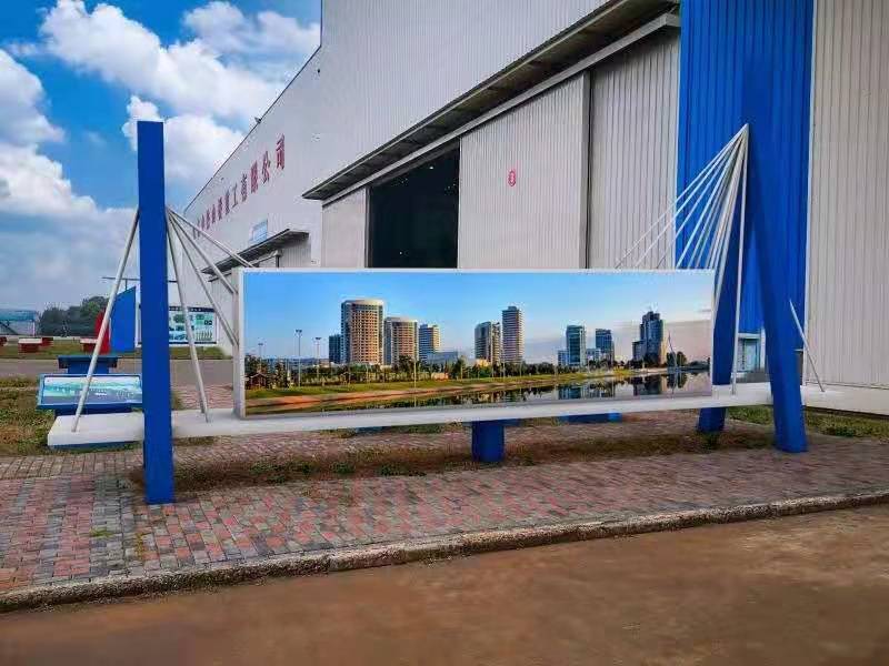 滬蘇通大橋制造商：中鐵山橋重工戶外P3全彩屏完美收工！